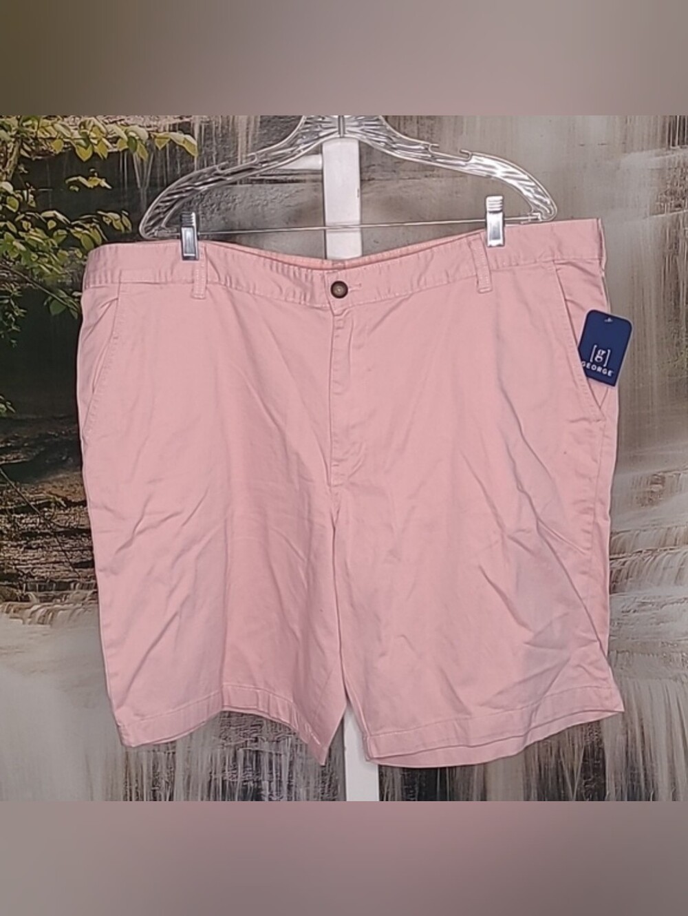 New with tags! George Mens 42 salmon pink casual classic summer shorts